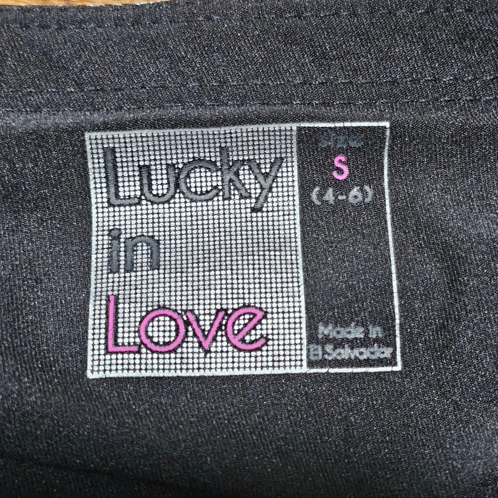 Lucky in‎ Love Tennis Skort Women S Black Tropical Toile Ruched Ruffle